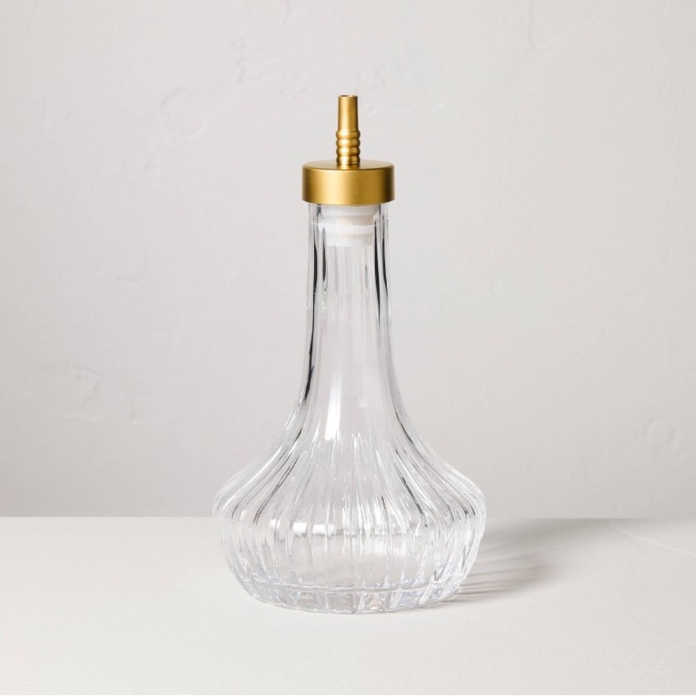 New Glass and Brass Bitter/ Simple Syrup Dispenser -Hearth & Hand™ with Magnolia
